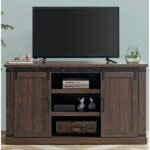 Meja TV Minimalis Retro 2 Pintu 3 Susun