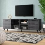 Meja TV Minimalis 2 Pintu 4 Sekat