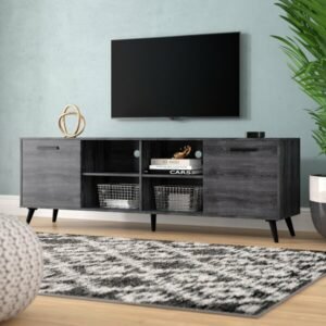 Meja TV Minimalis 2 Pintu 4 Sekat
