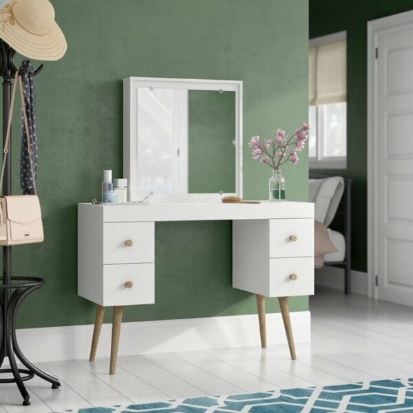 Jual Meja Rias Minimalis Brayden Laci White