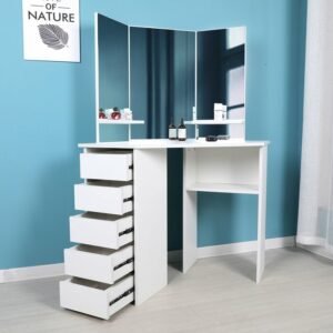 Meja Rias Minimalis Laci Corner Unik