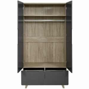 Lemari Pakaian Minimalis Oliver Kaki Retro
