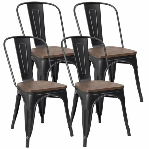 Kursi Cafe Minimalis Lilian Dudukan Kayu