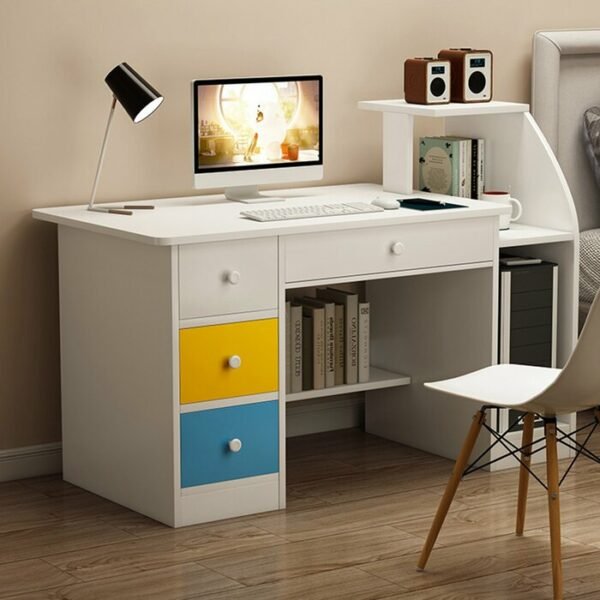 Meja Belajar Kantor Putih Minimalis