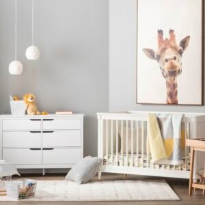 Lemari Bayi Putih Dengan Laci Penyimpanan Katsu
