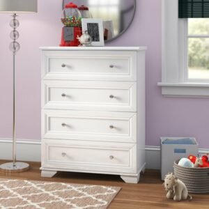 Baby Tafel Minimalis Putih Laci Empat Rollando