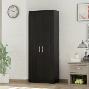 Lemari Pakaian Minimalis Warna Dark Brown