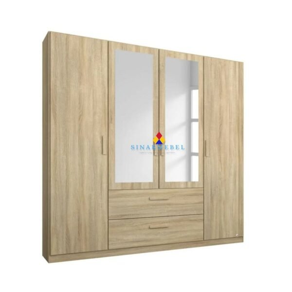 Lemari Pakaian Minimalils Brown Mahwa