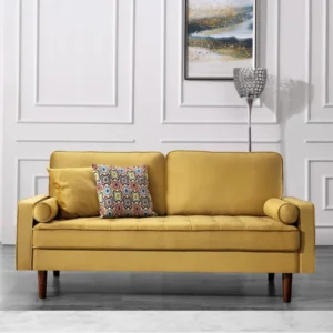 Kursi Sofa Tamu Yellow 2 Seater
