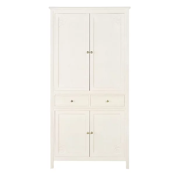 Lemari Hias Minimalis White Rustic Denta