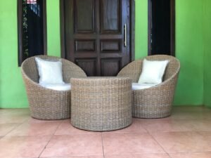 Set Kursi Teras Rotan Model Gentong